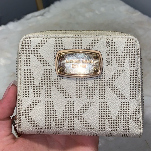 Michael Kors Handbags - small white michael kors wallet